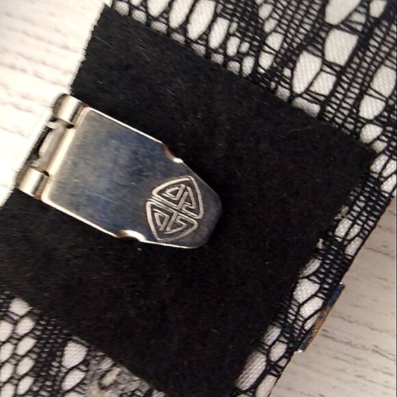 Vintage Rhinestone Lace Shoes Clip On Shoe Bow Accessories - Picture 10 of 12